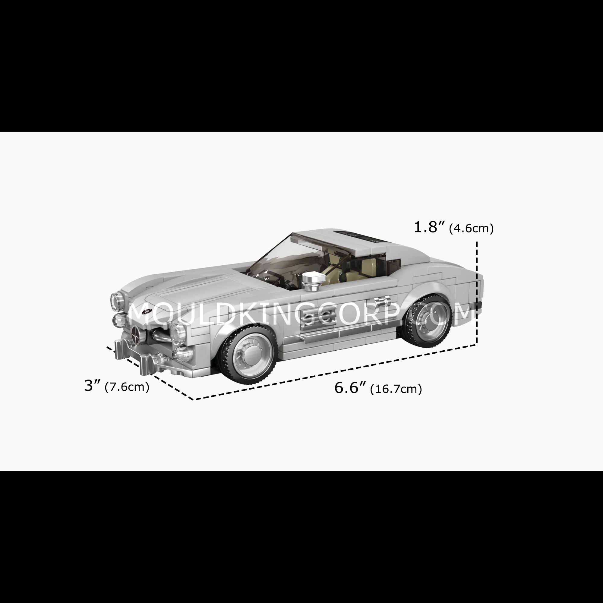 MOULD KING 27037 300SL Car Model Building Set | 322 PCS - Image 6