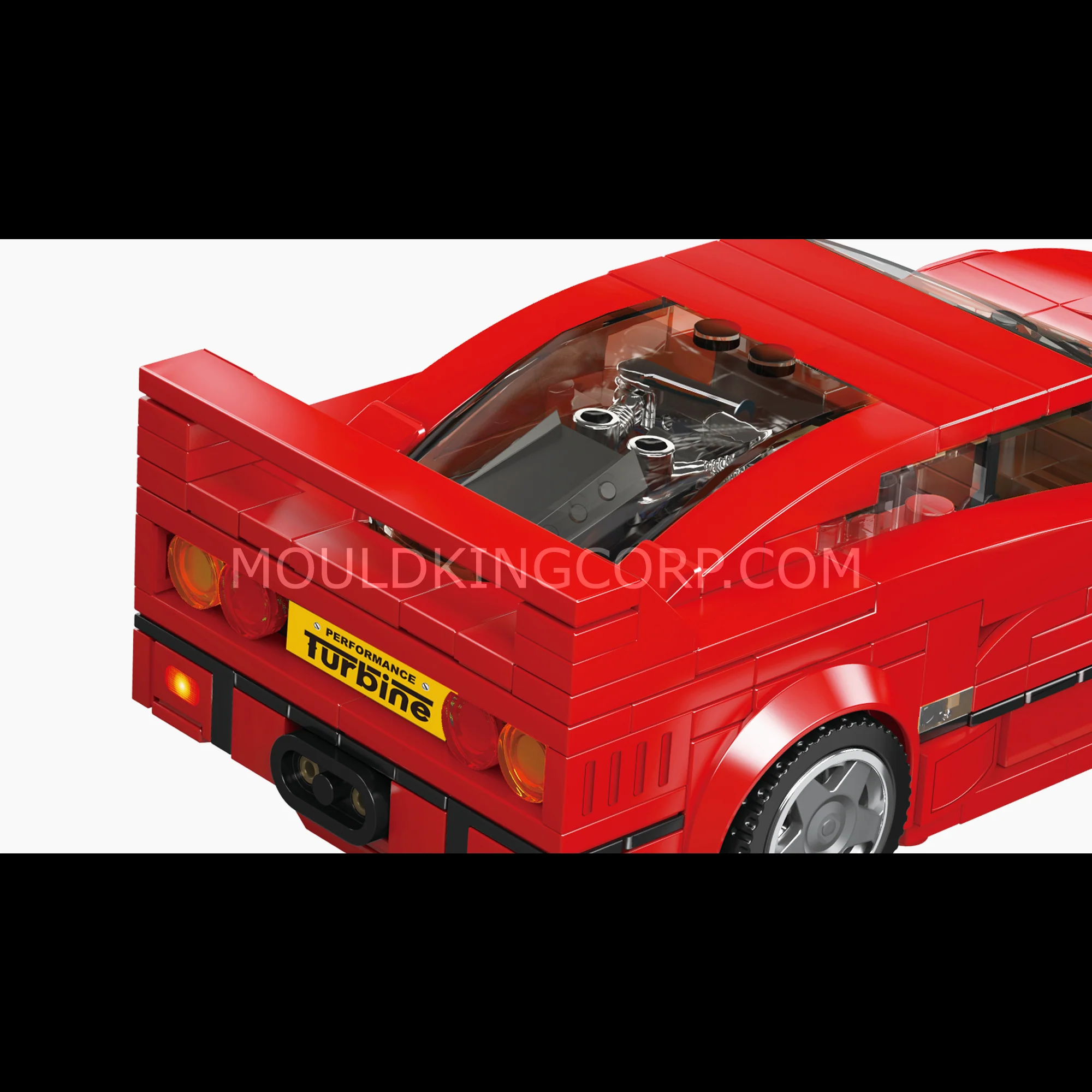 MOULD KING 27038 Rosso Corsa F40 Car Model Building Set | 338 PCS - Image 5