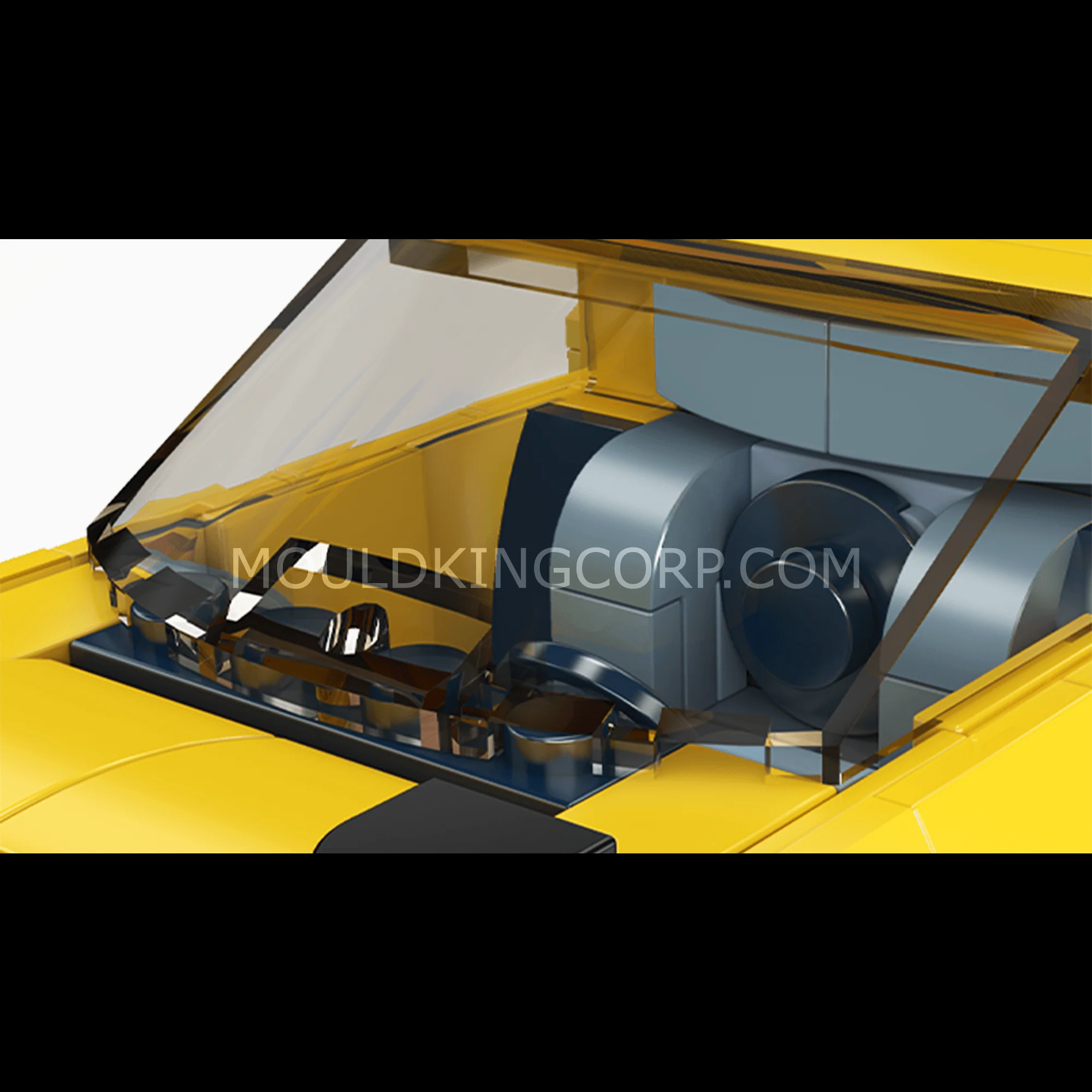 MOULD KING 27039 Italian Bull Miura Car Model Building Set | 321 PCS - Image 4