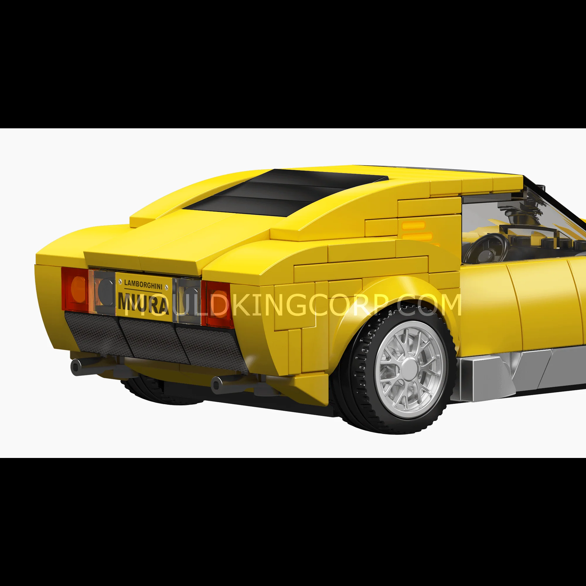 MOULD KING 27039 Italian Bull Miura Car Model Building Set | 321 PCS - Image 5