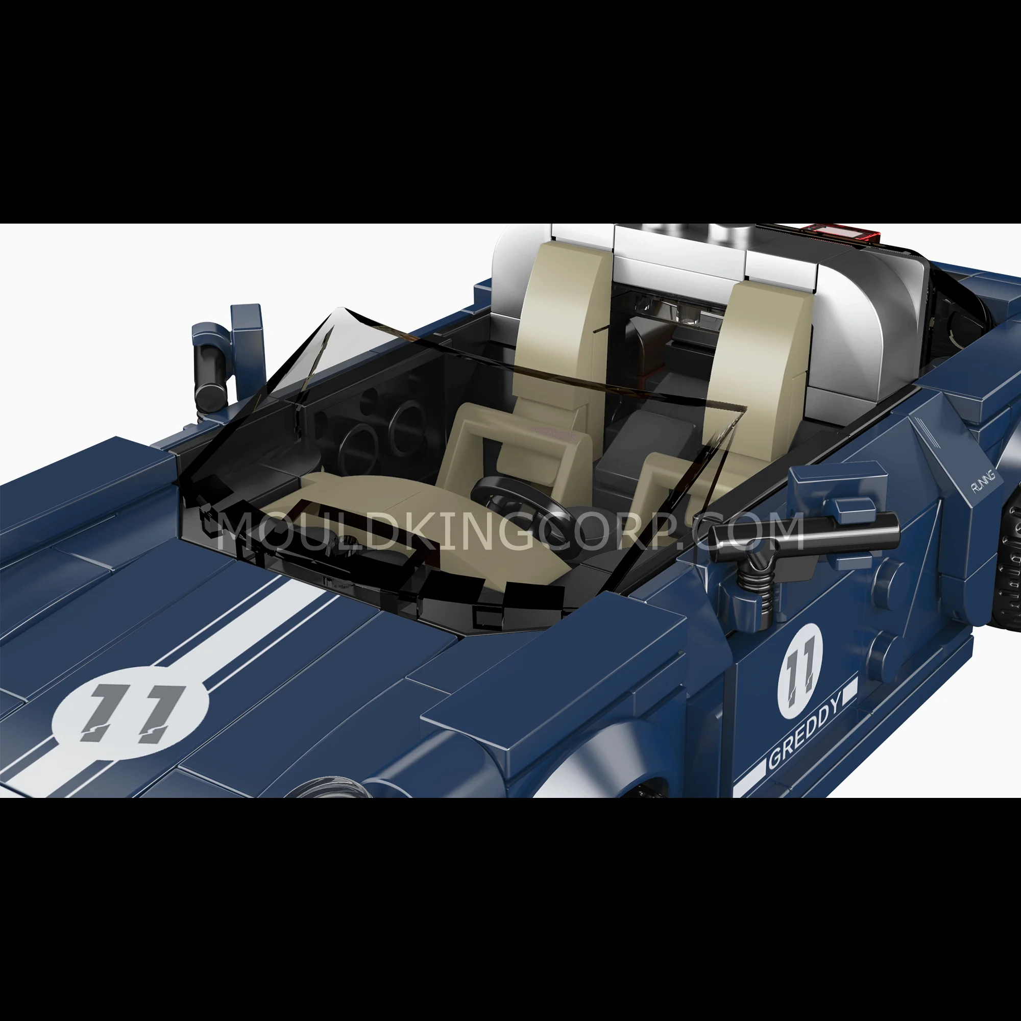 Mould King 27040 No. 911 Targa Car Model Building Set | 366 PCS - Image 4