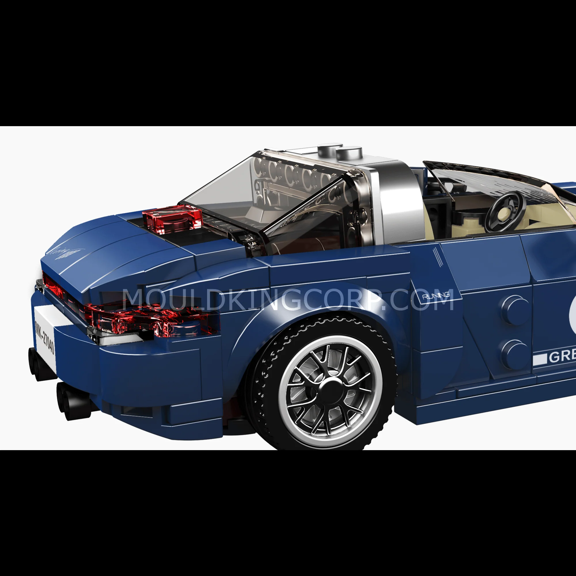 Mould King 27040 No. 911 Targa Car Model Building Set | 366 PCS - Image 5