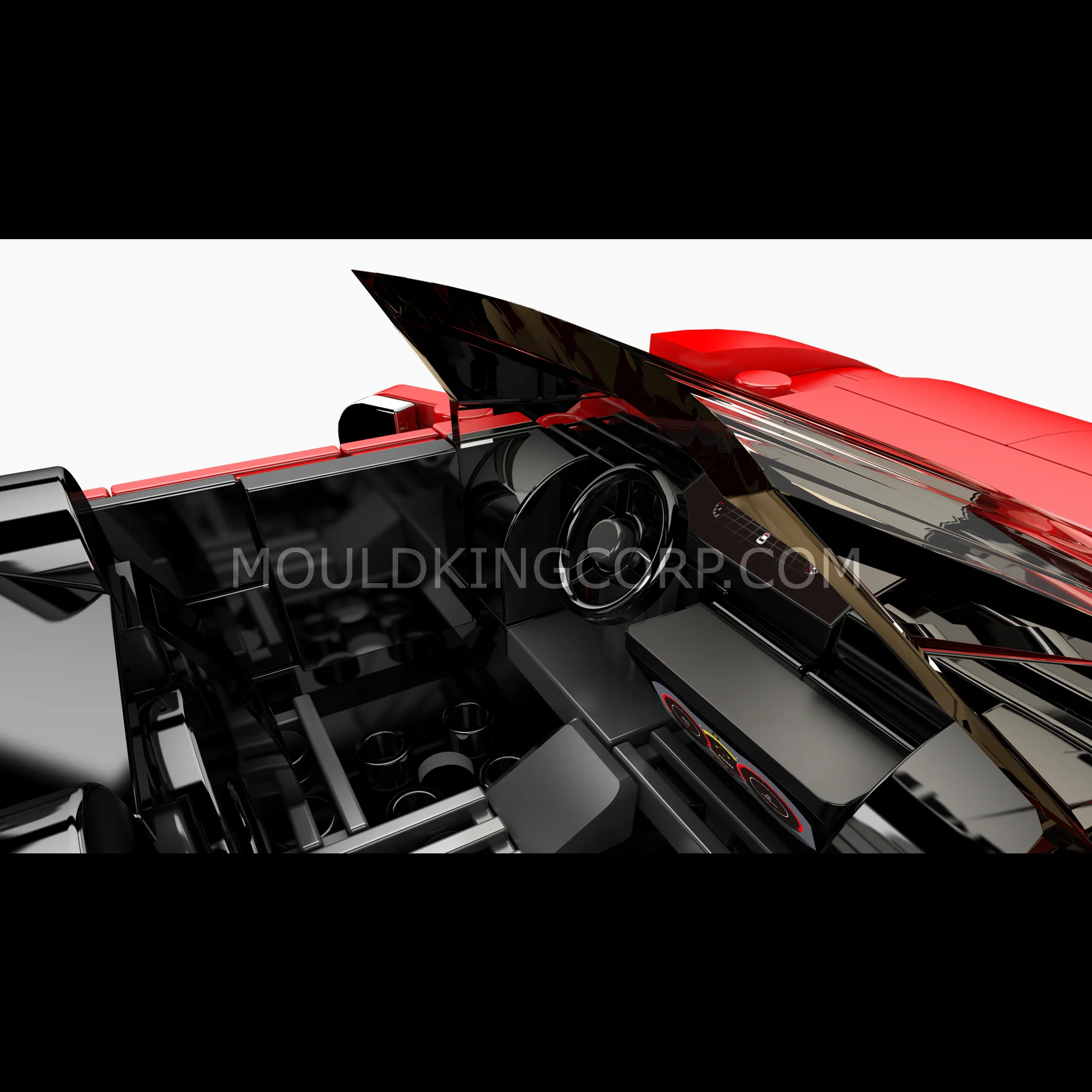 MOULD KING 27041 F8 Supercar Model Building Set | 332 PCS - Image 2