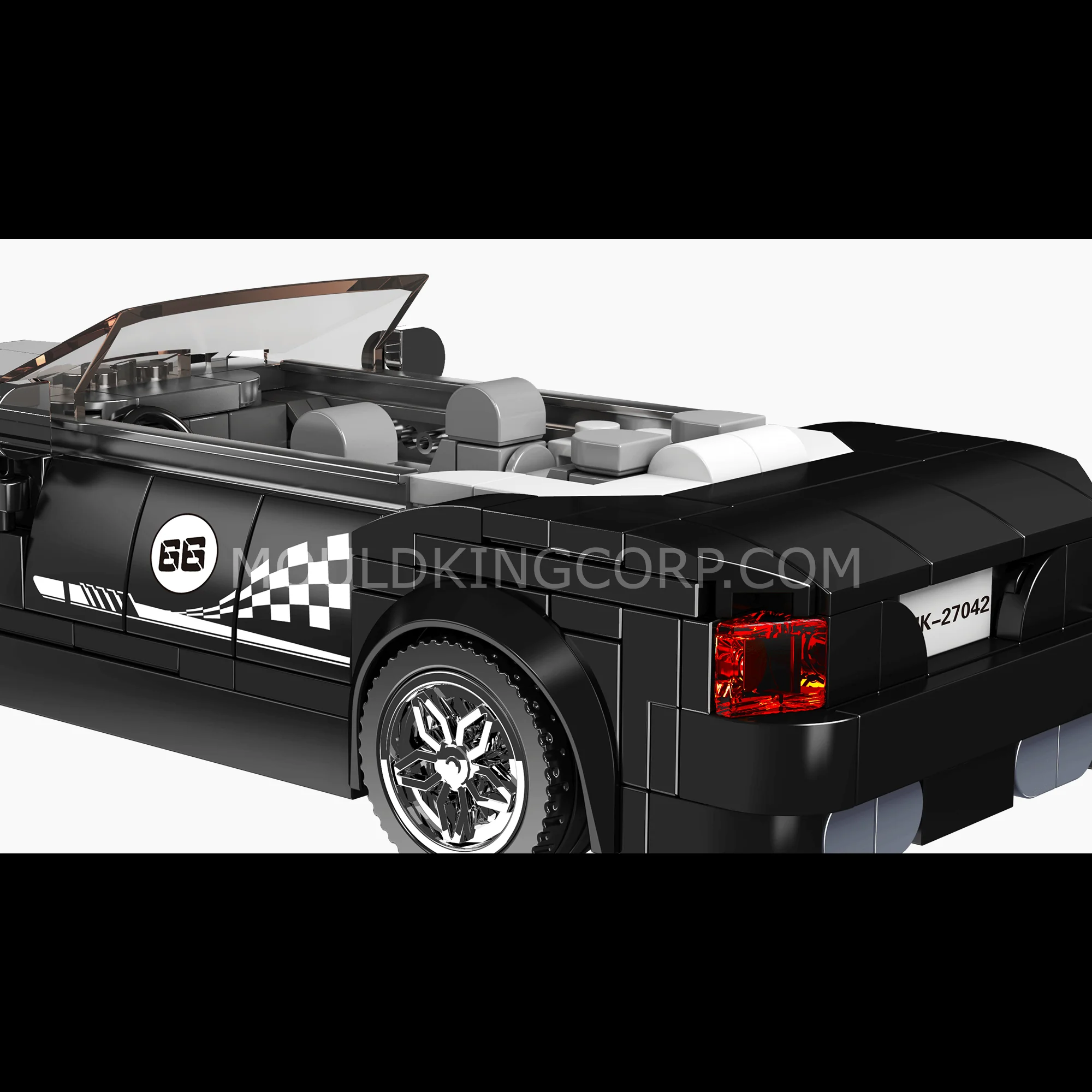 MOULD KING 27042 R.R. DAWN Car Model Building Set | 385 PCS - Image 5