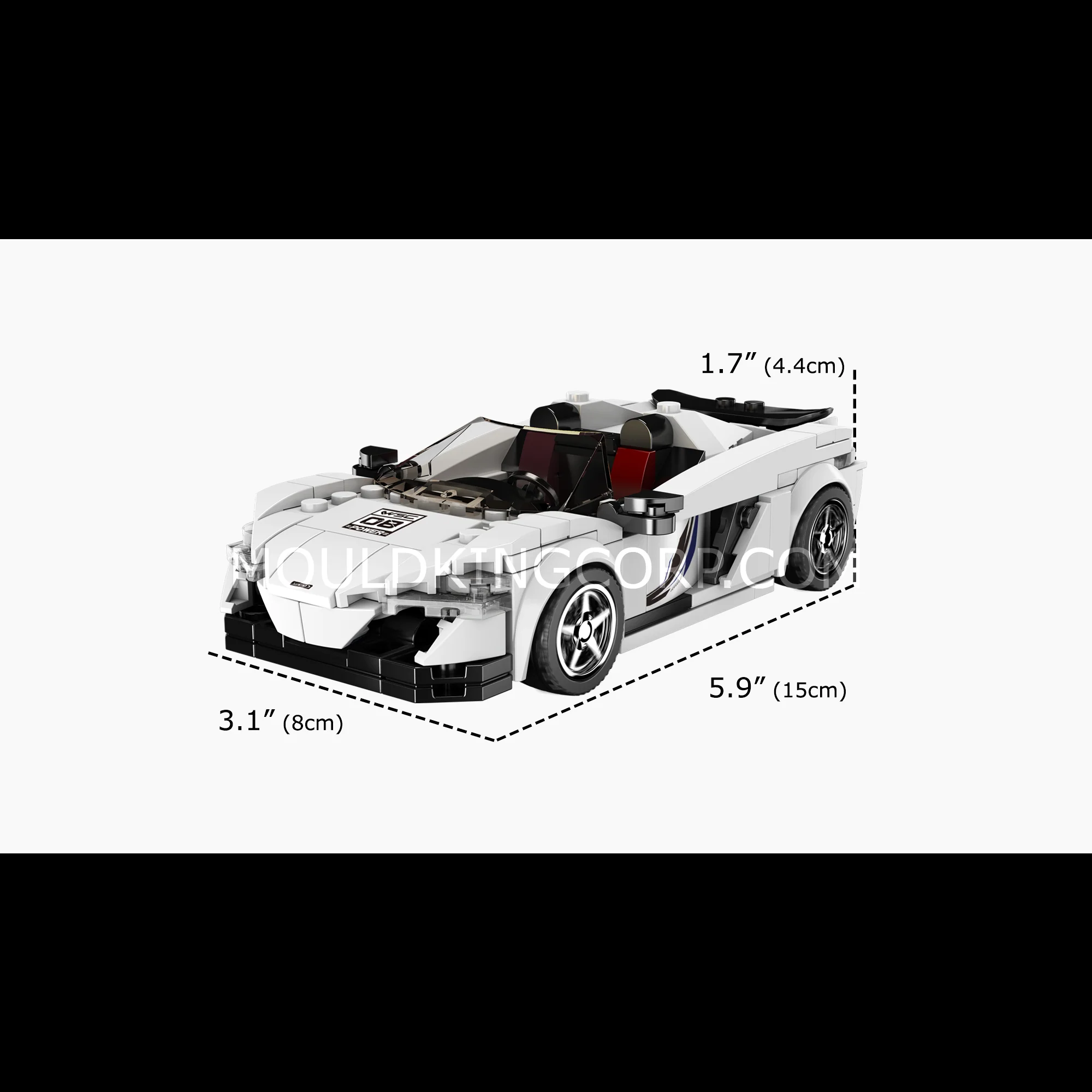MOULD KING 27043 650S Spider Super Car Model Building Set | 352 PCS - Image 6