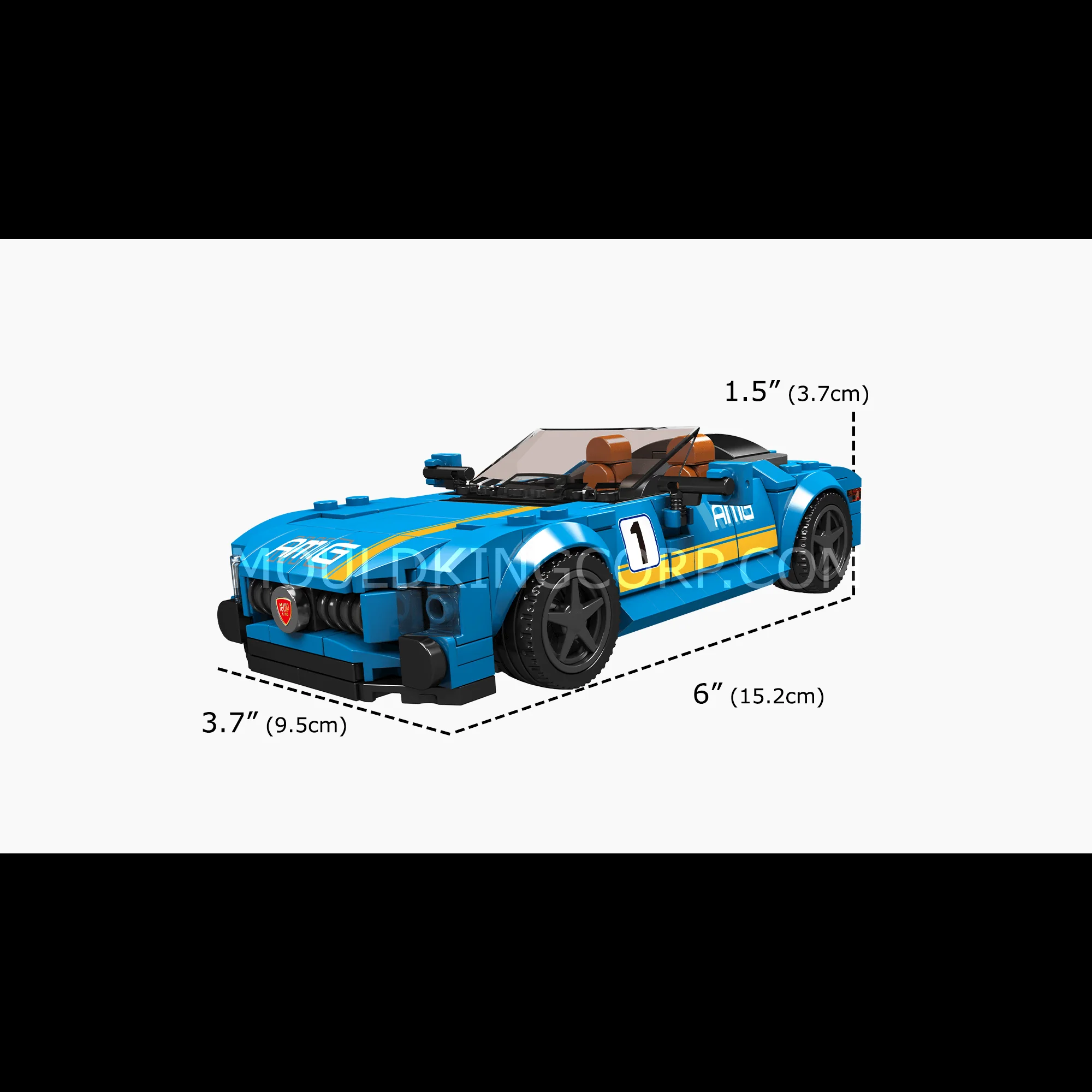 Mould King 27045 AMG GTC Convertible Car Model Building Set | 336 PCS - Image 6