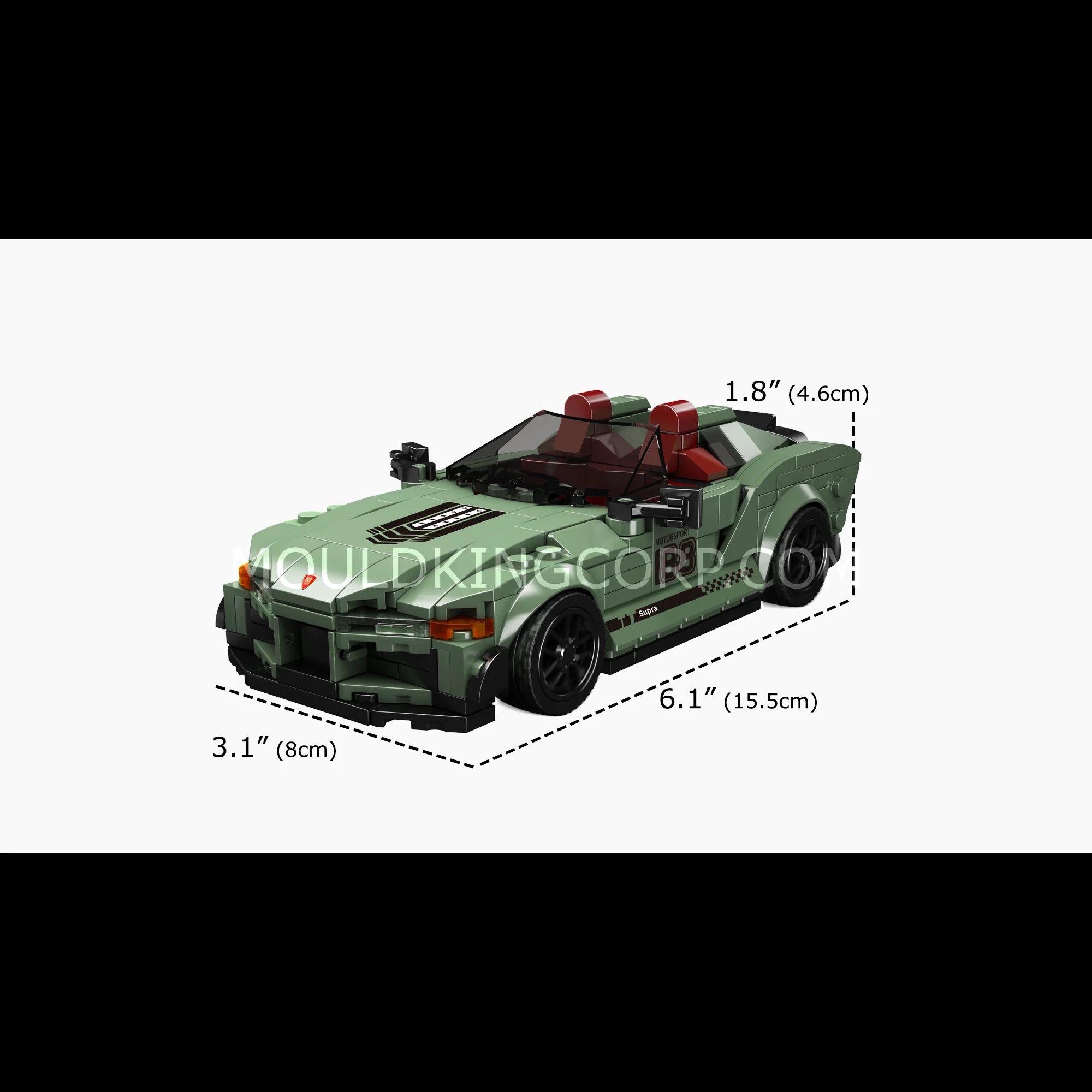 Mould King 27046 Supra Convertible Car Model Building Set | 348 Pcs - Image 6