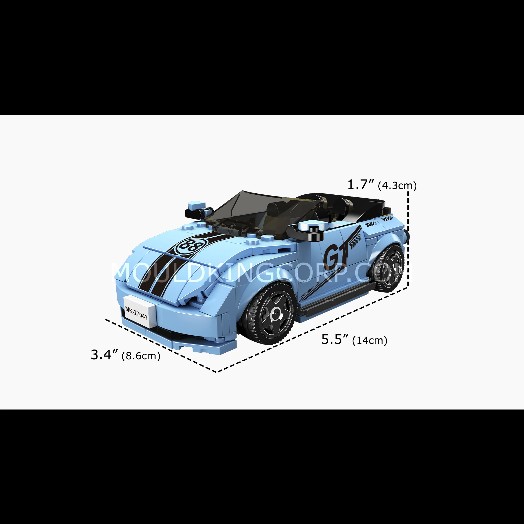 Mould King 27047 VW Beetle GT Car Model Building Set | 298 Pcs - Image 6