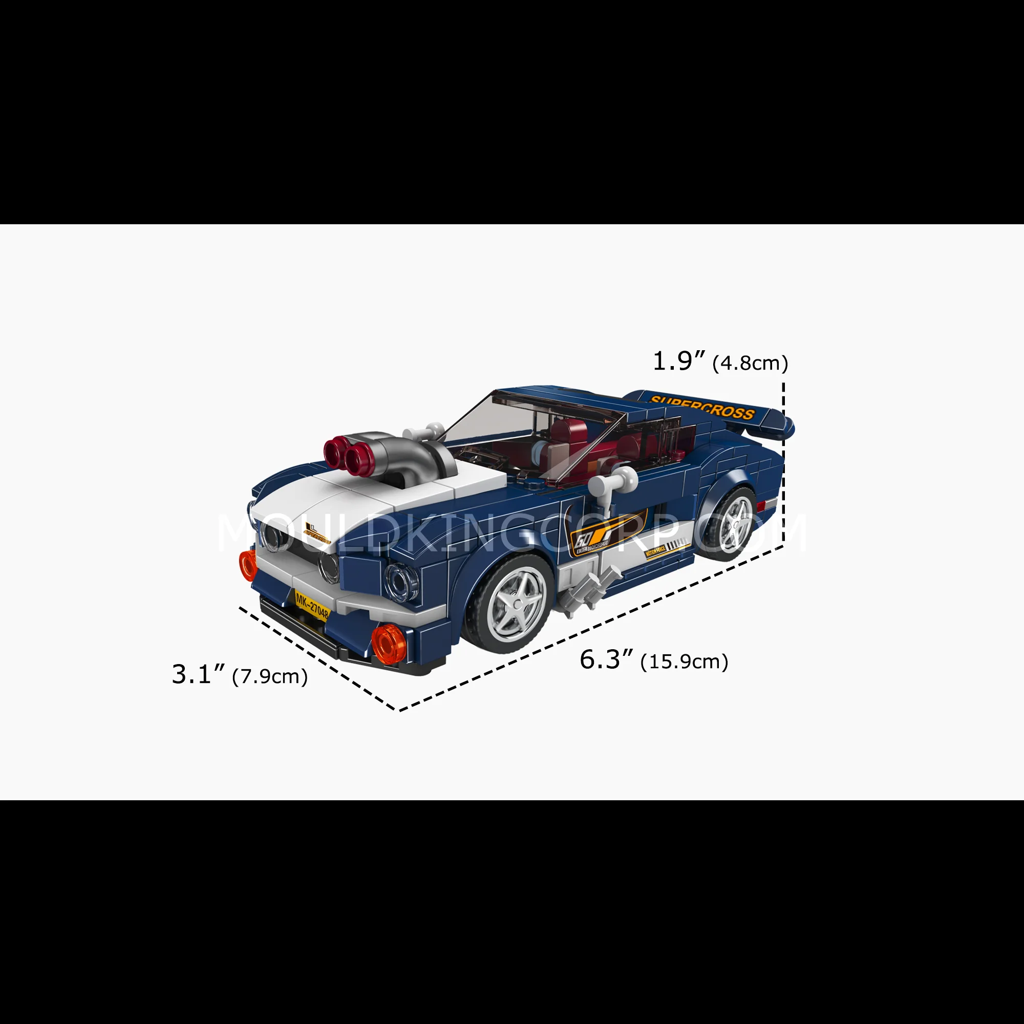 Mould King 27048 Mustang 1967 Car Model Building Set | 376 Pcs - Image 6