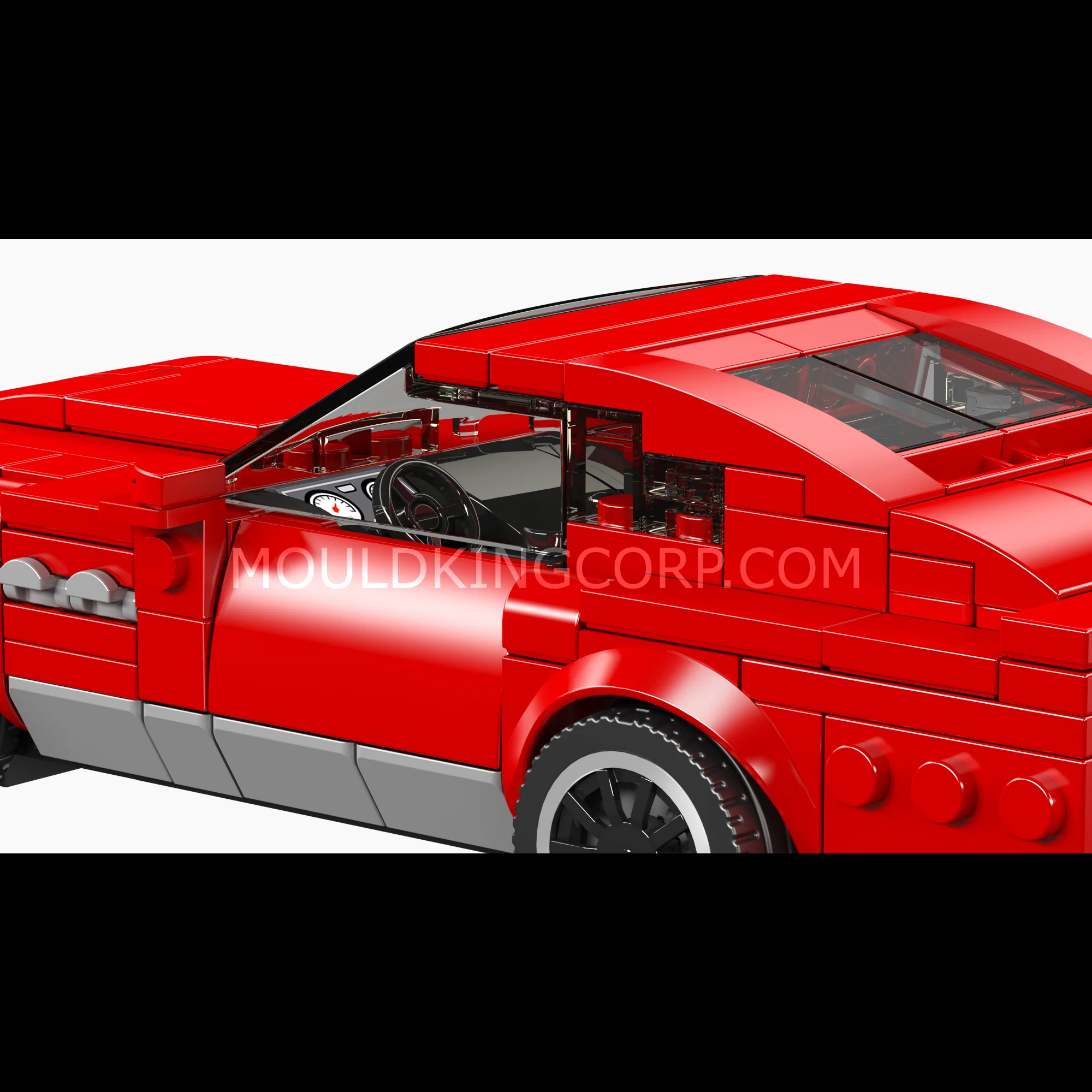 Mould King 27084 Martin V8 Vintage Car Model Building Set | 365 Pcs - Image 2