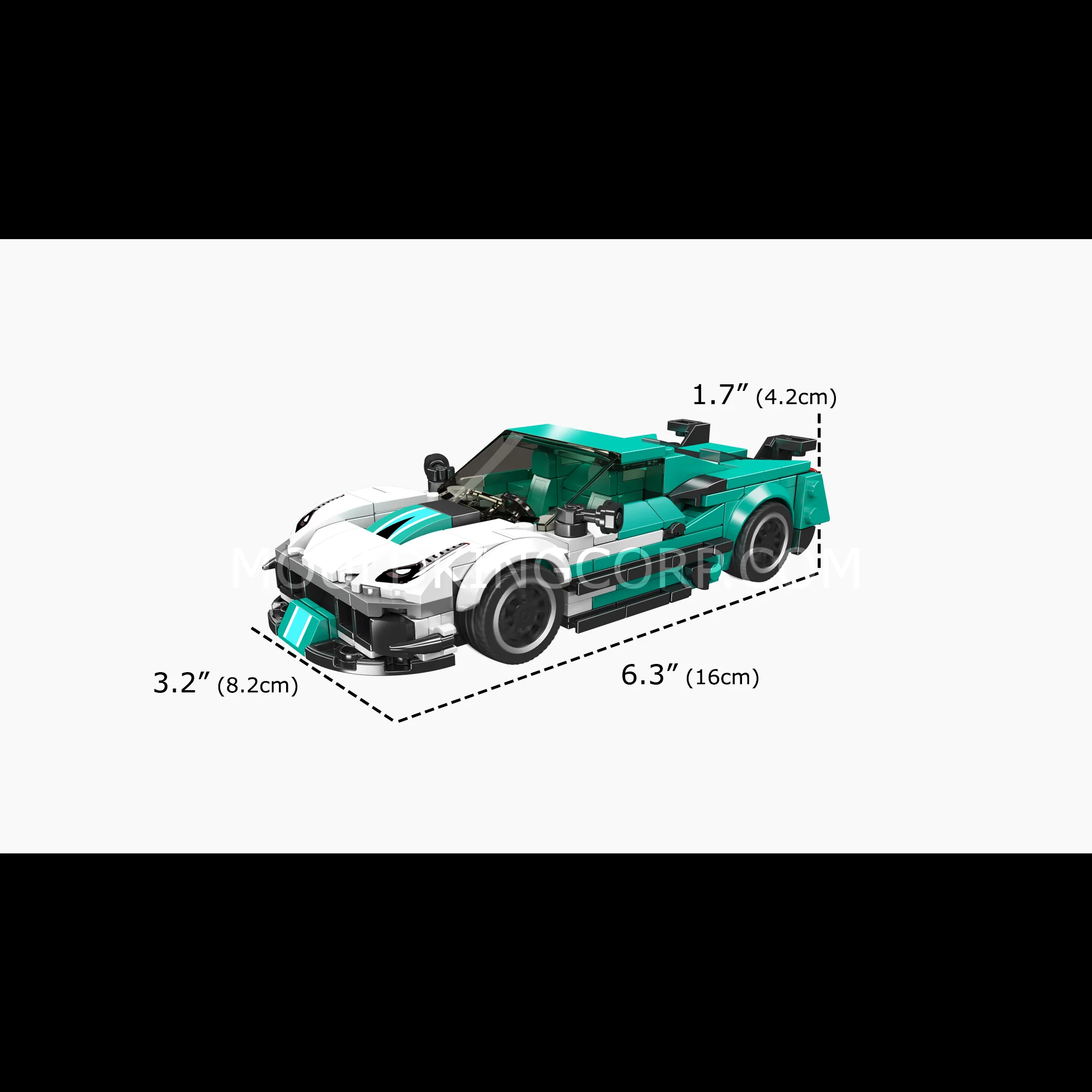 Mould King 27085 F8XX Supercar Model Building Set | 412 Pcs - Image 6