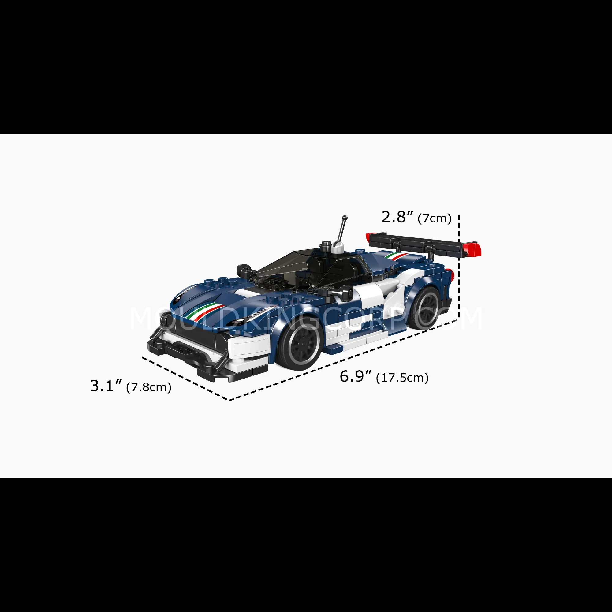 Mould King 27086  F488 GT3 Supercar Model Building Set | 410 Pcs - Image 6