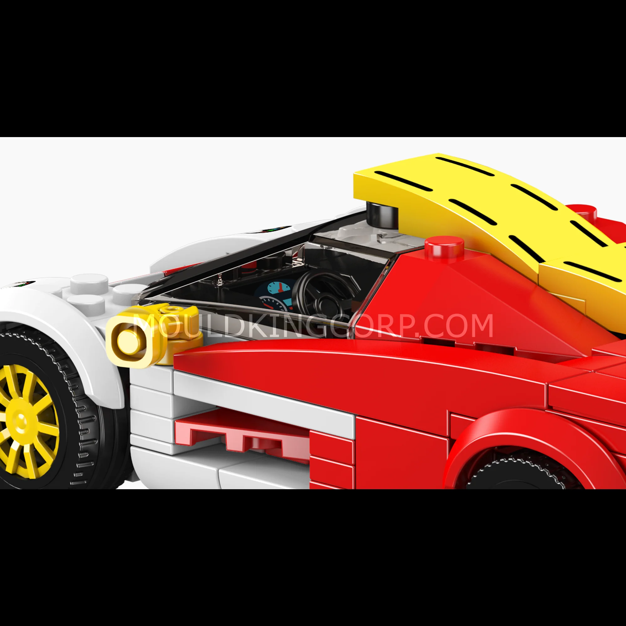 Mould King 27089 GTR Longtail Racing Car Building Set | 385 Pcs - Image 2