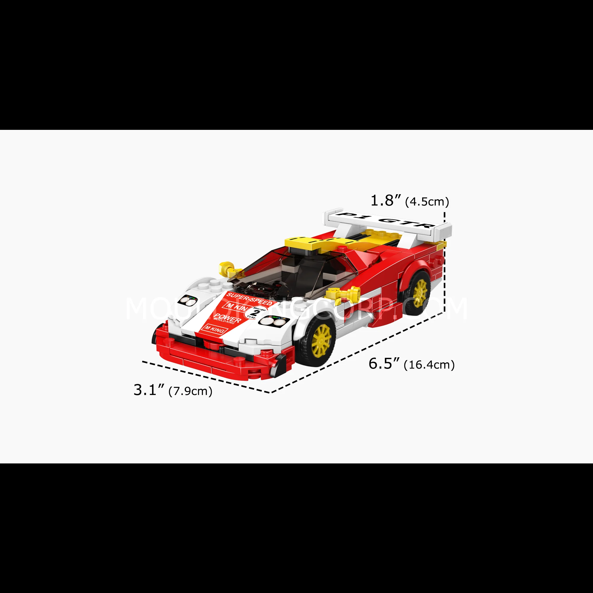 Mould King 27089 GTR Longtail Racing Car Building Set | 385 Pcs - Image 6