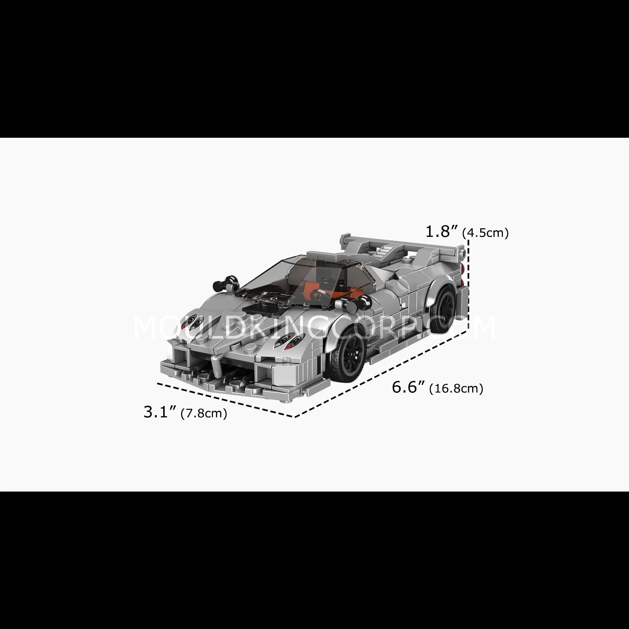 Mould King 27091 Huayra Imola Supercar Building Set | 429 Pcs - Image 6
