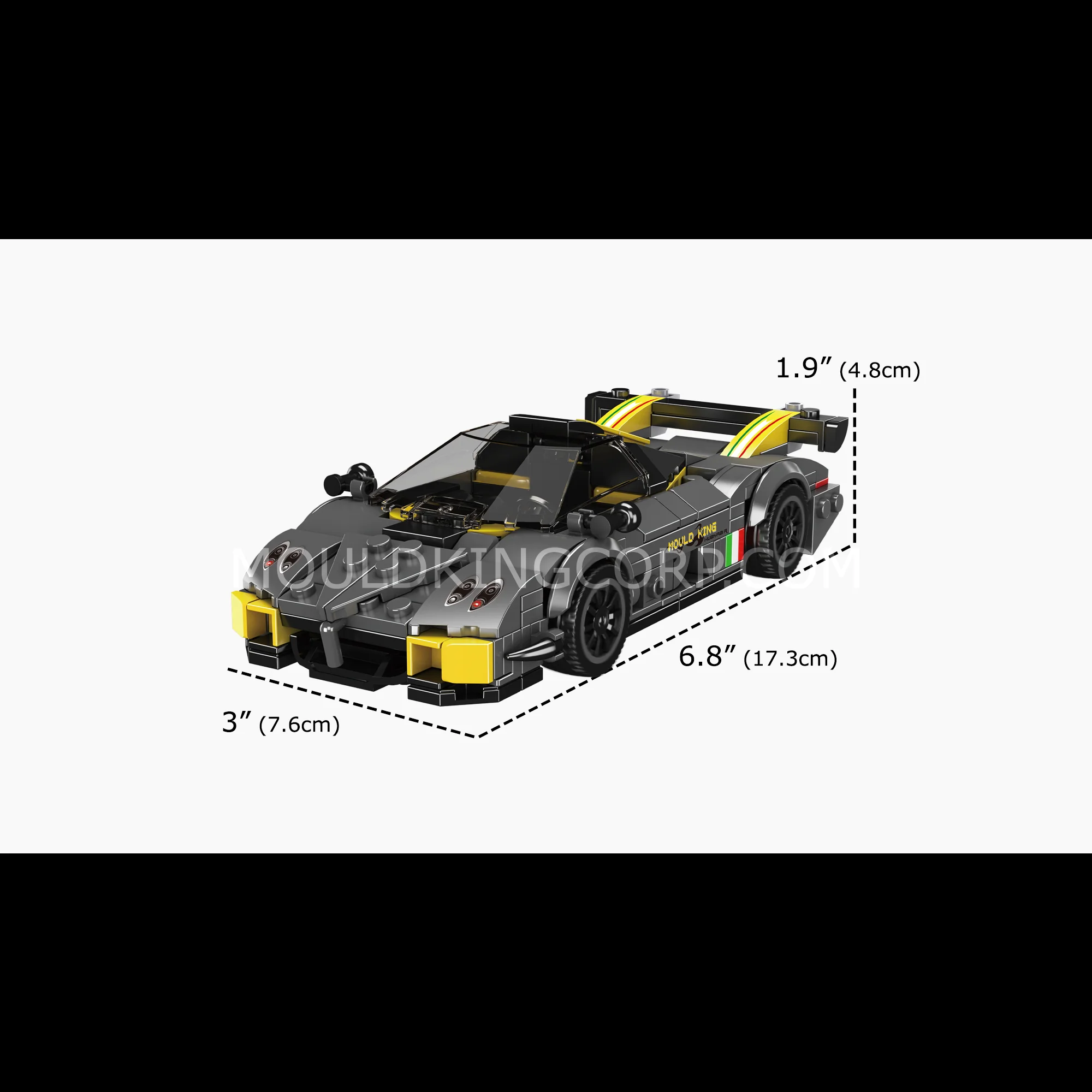 Mould King 27092 Huayra R Supercar Building Set | 390 Pcs - Image 6