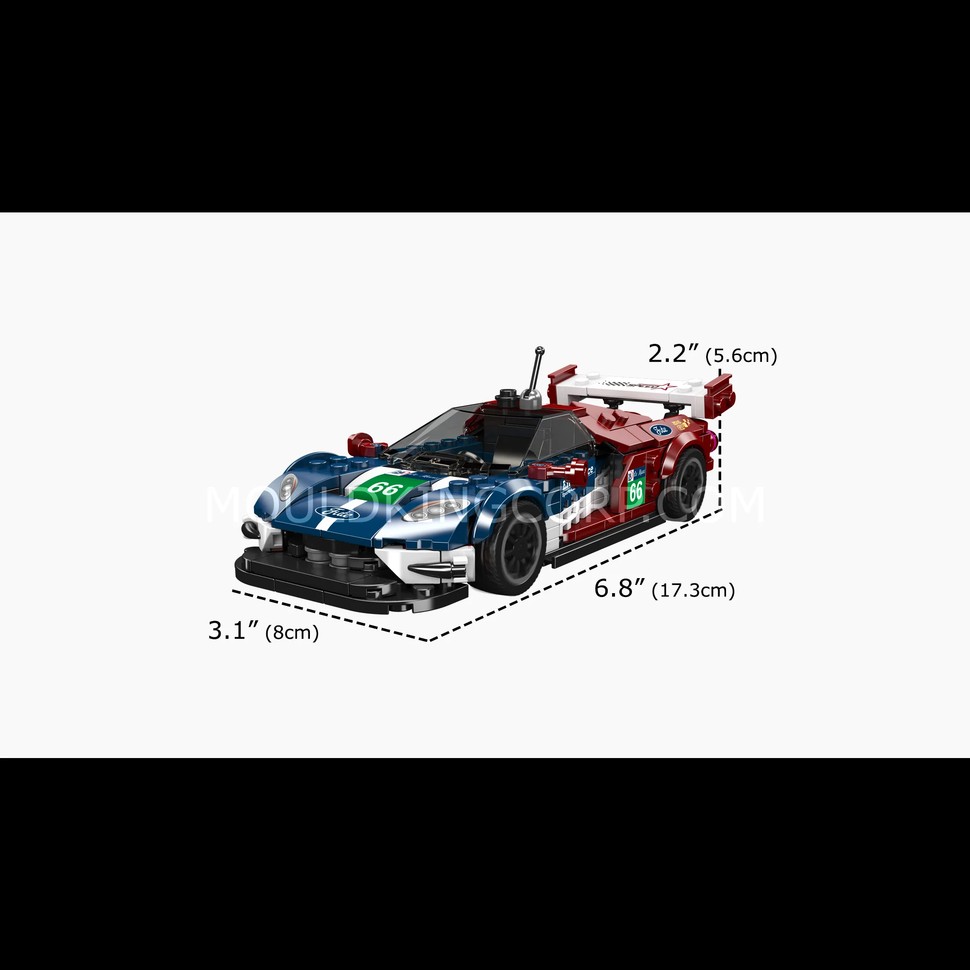 Mould King 27103 LeMans Endurance Racing Car Building Set | 347 Pcs - Image 6