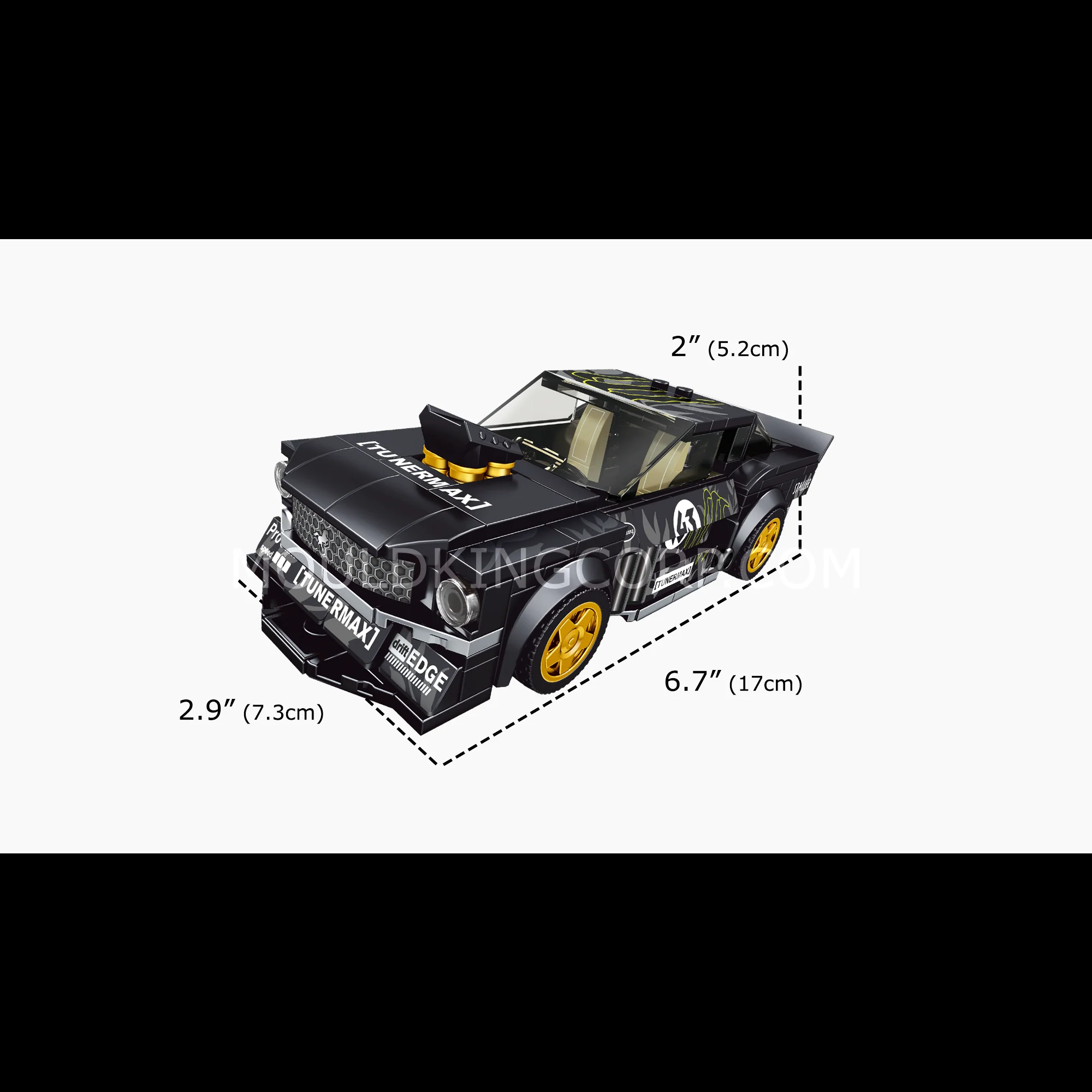 Mould King 27024S No. 1965 Mustang Car Model Building Set | 414 Pcs - Image 6