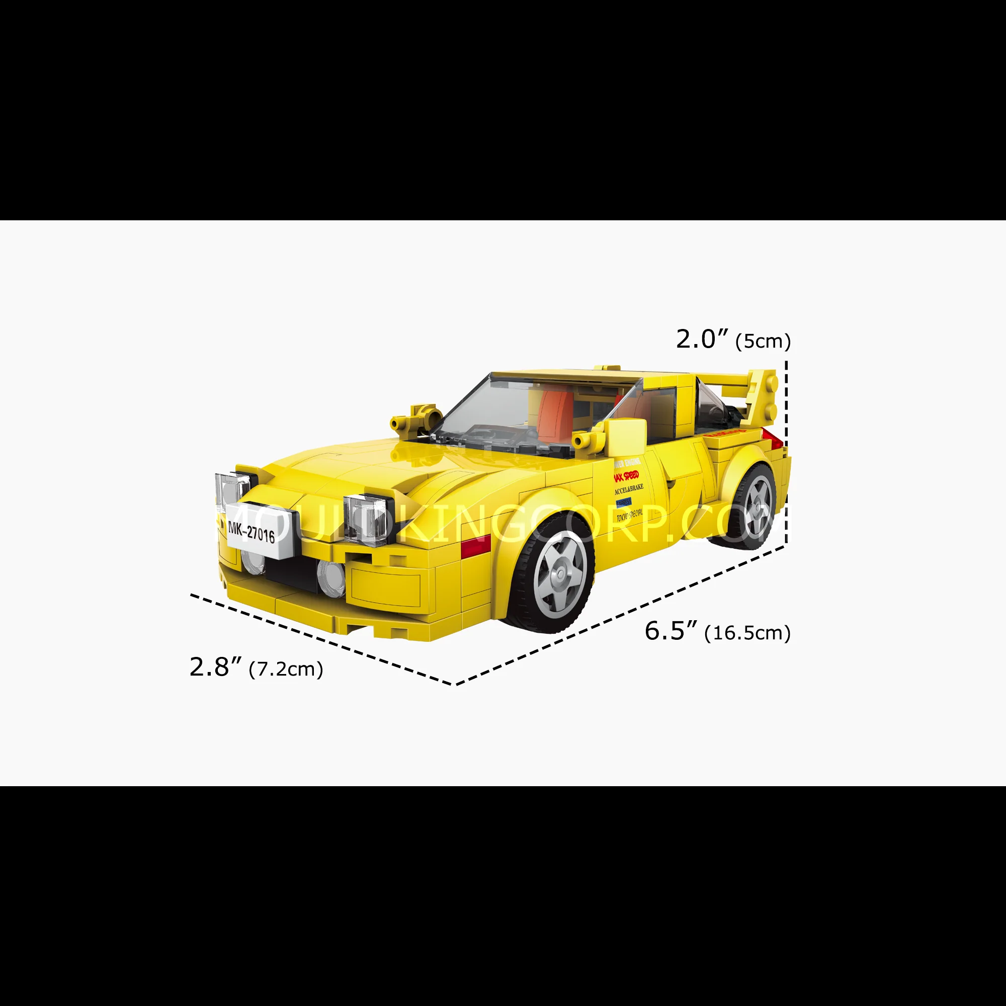 Mould King 27016 RX7 FD35 Car Model Building Set | 329 PCS - Image 6