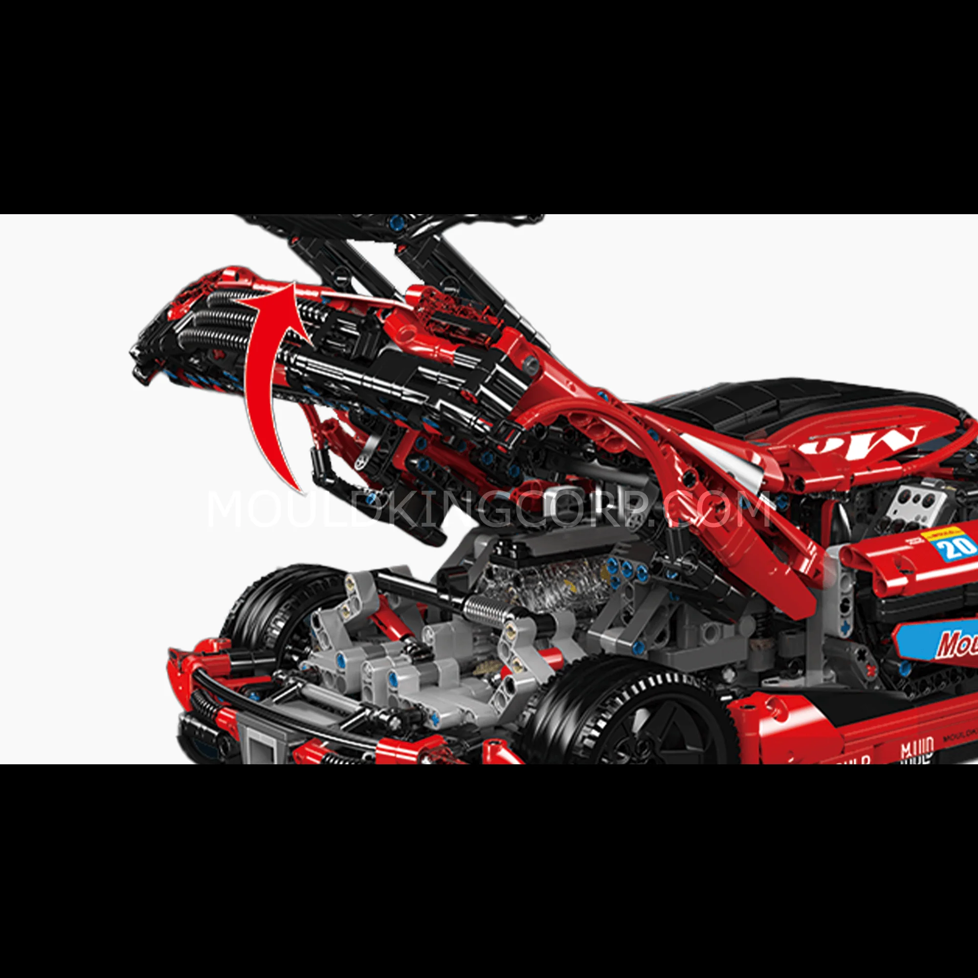 Mould King 13121 Regera R Hypercar Remote Controlled Model Building Set | 3,063 PCS - Image 4