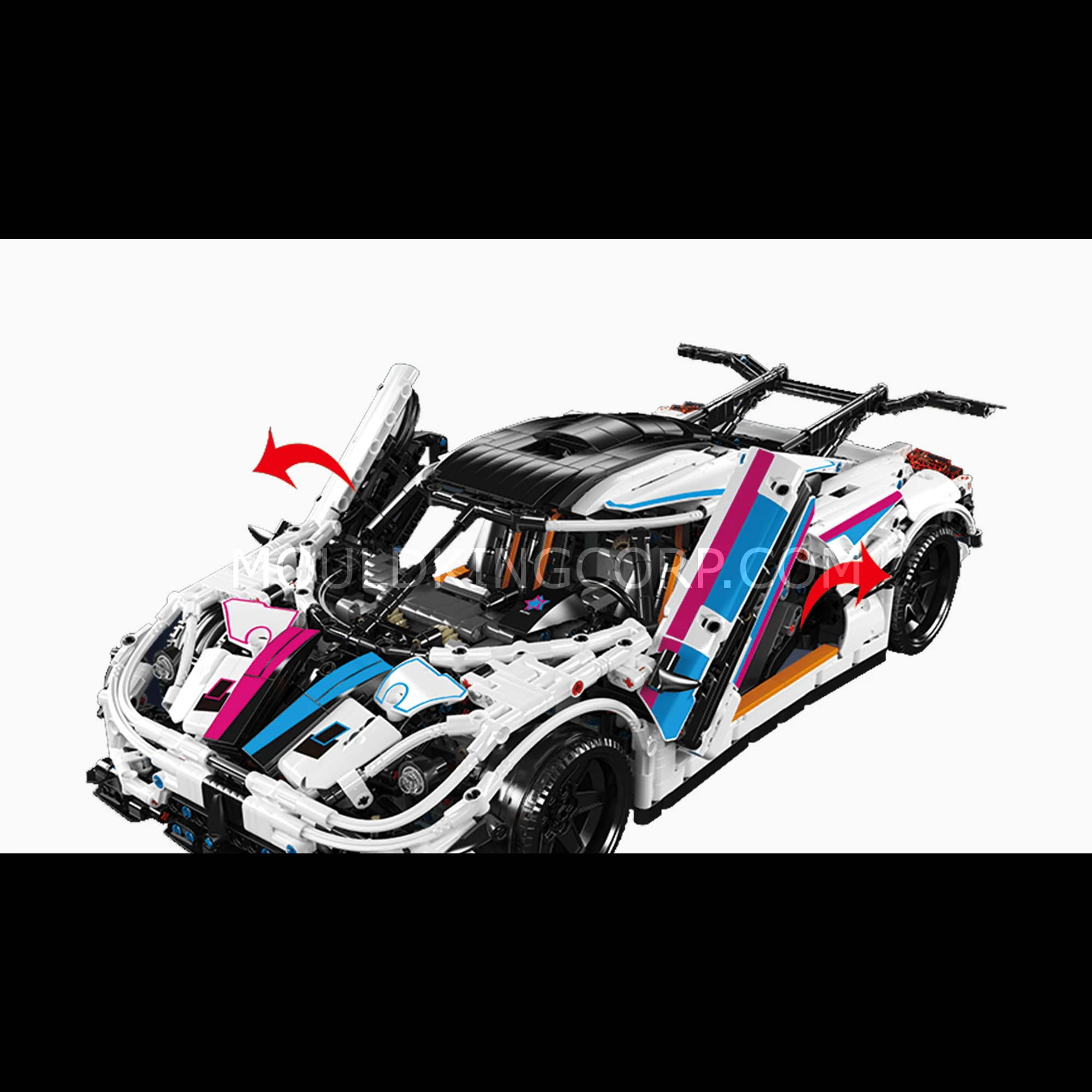 Mould King 13120S Regera Hypercar Remote Controlled Model Building Set | 3,063 PCS - Image 4