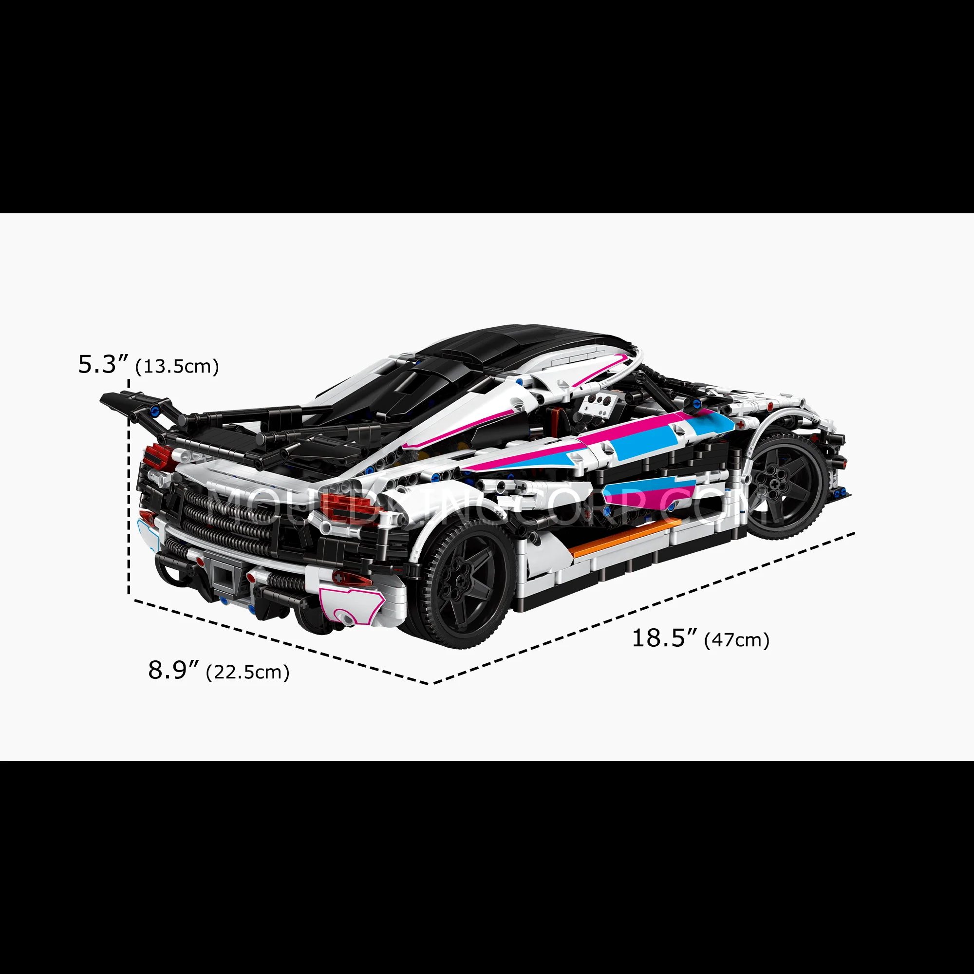 Mould King 13120S Regera Hypercar Remote Controlled Model Building Set | 3,063 PCS - Image 6