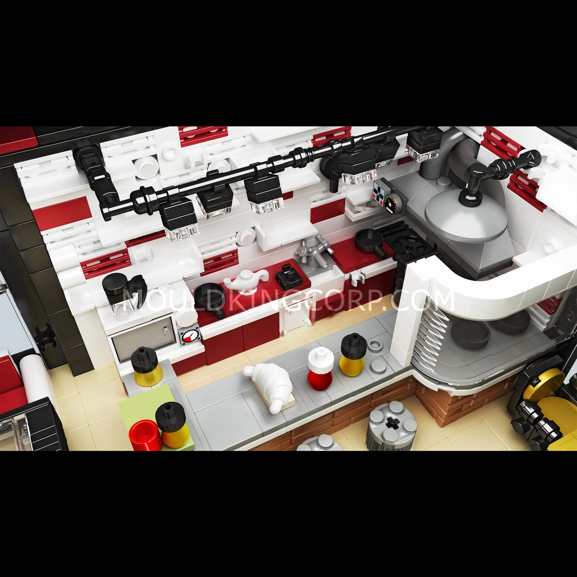 Mould King 16042 Street Modern BAR MOC Building Set | 3,992 PCS - Image 4