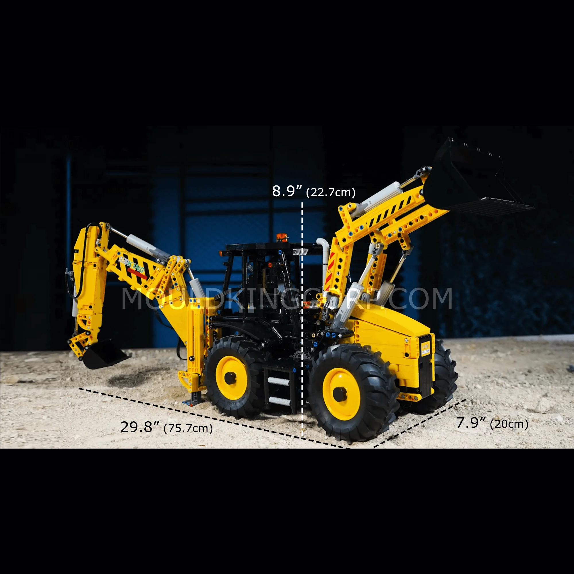 Mould King 17036 Backhoe Loader Remote Controlled Building Set | 2,239 PCS - Image 6