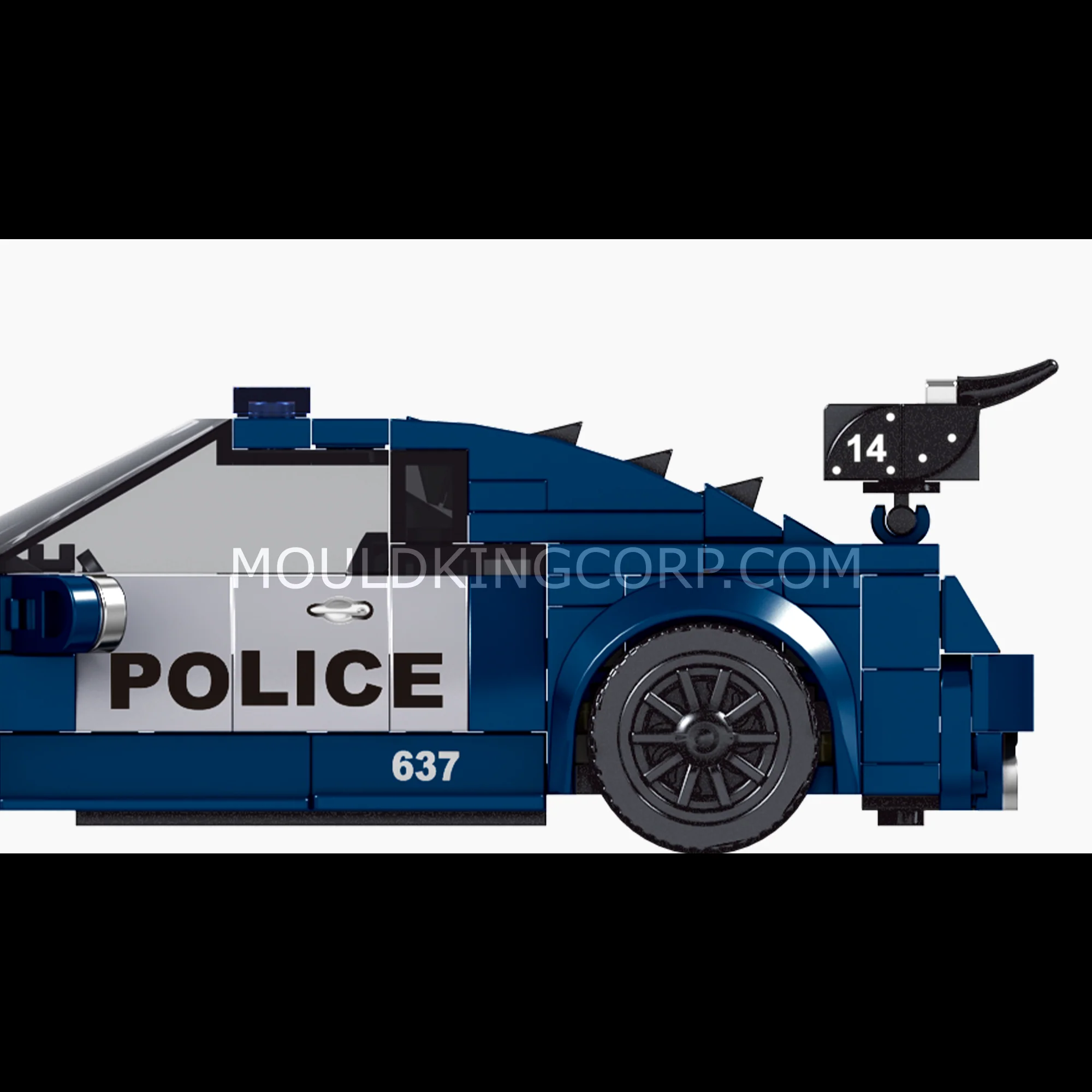 Mould King 27002 The Barricade Police Mini Sports Car Building Set | 356 PCS - Image 3