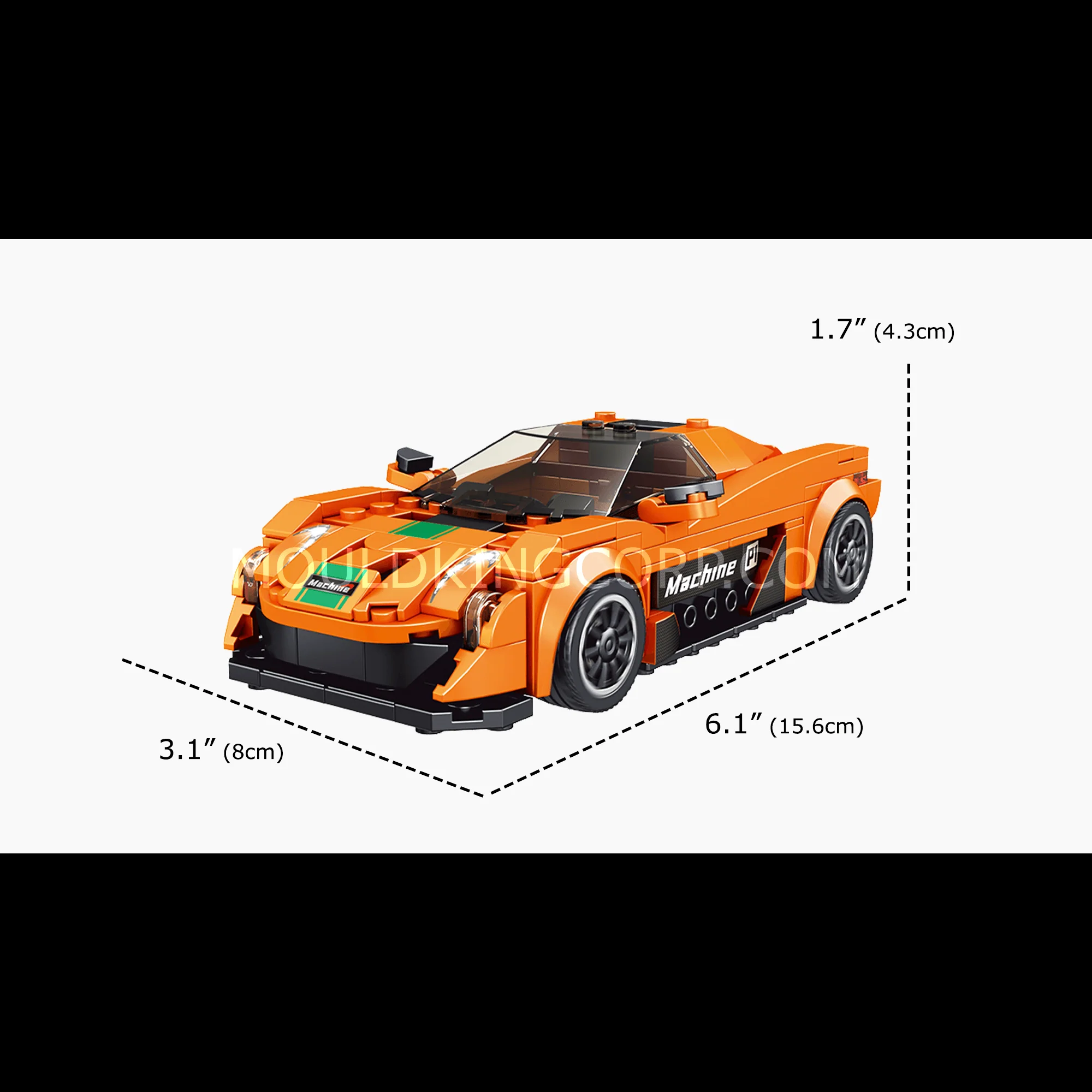 Mould King 27004 The Mini P1 Sports Car Building Set | 306 PCS - Image 5