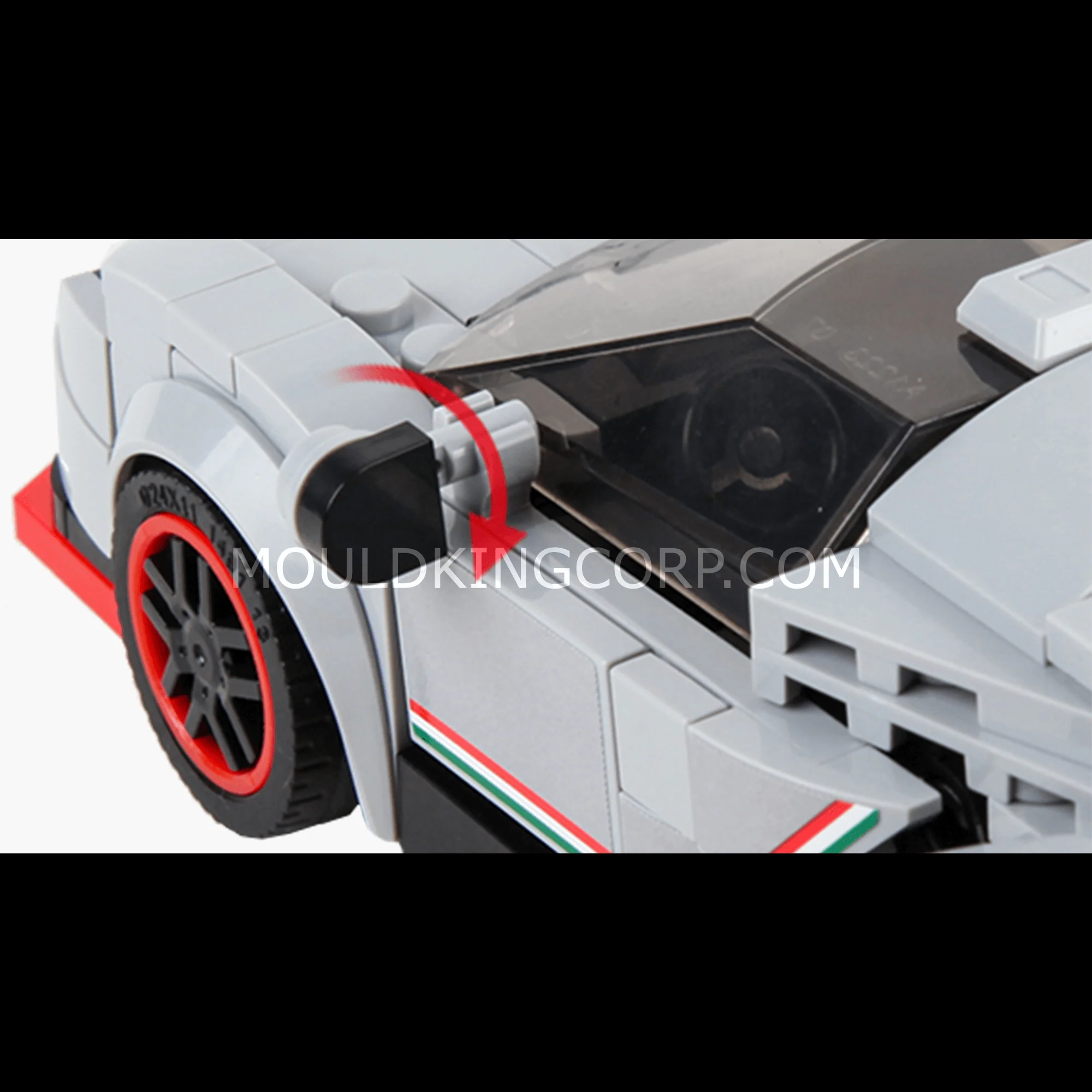 Mould King 27007 The Veneno Mini Sports Car Building Set | 398 PCS - Image 5