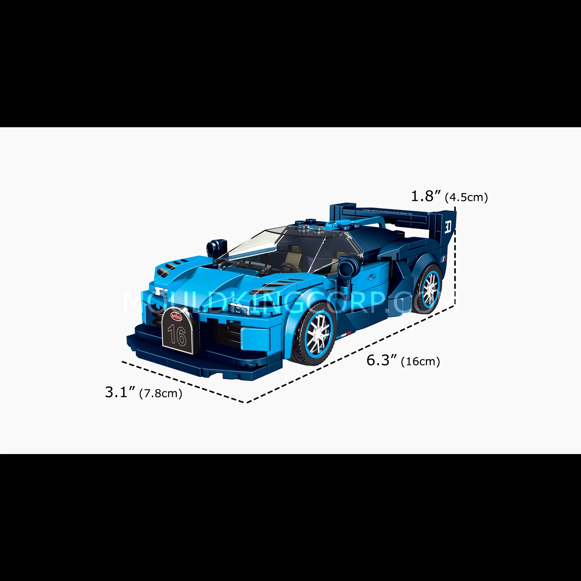Mould King 27001 The Vision GT Mini Sports Car Building Set | 336 PCS - Image 6
